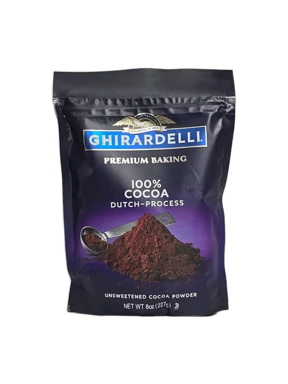 GHIRARDELLI Premium Baking DUTCH PROCESS 100% Unsweetened Cocoa Powder 8 oz Bag